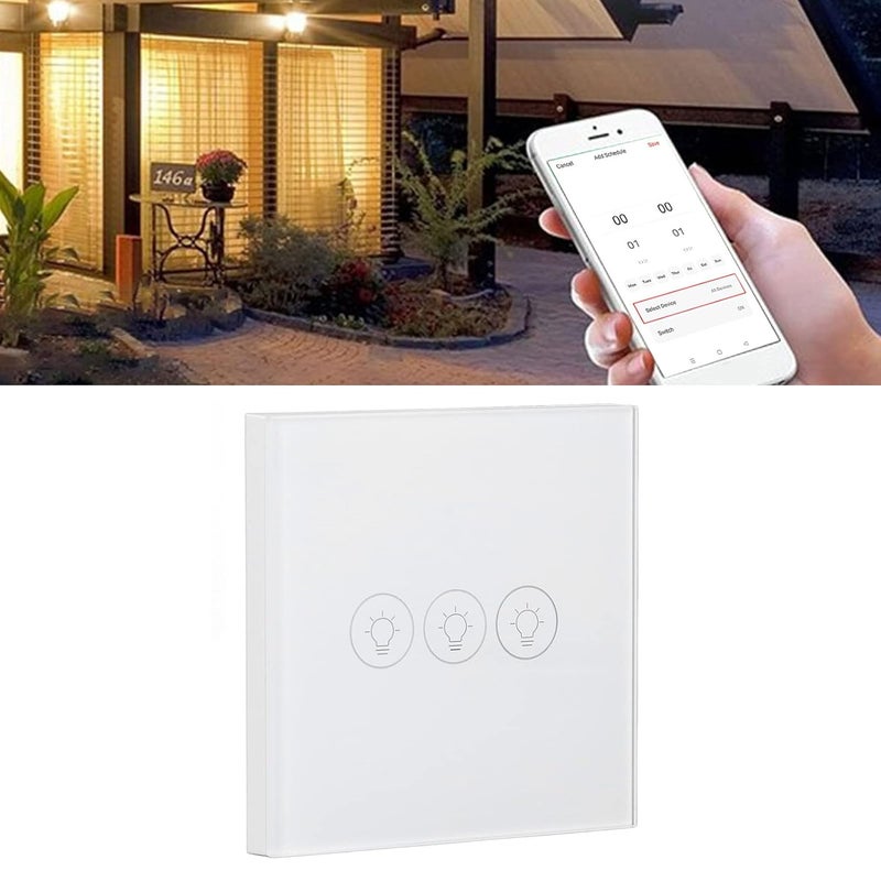 woobles Smart Wall touch switch, easy to use to prevent scratches WiFi touch switch for Tuya - Image 2